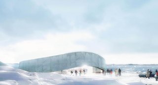Bjarke Ingels' design for Greenland's National Gallery of Art. Photo via B.I.G.