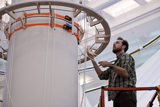 "The way we engineered the system is to allow for a very flexible way of actually constructing these structures," says Wes Rozen, one of the Situ Studio designers. Though all the parts are the same, their adjustable positioning allows for variety of resulting figures.
