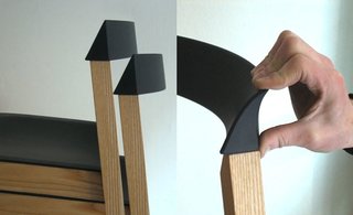 The Silenci Chair by o4i - Photo 3 of 5 - The design boasts a comfortable polyurethane back that makes minimal noise should the chair fall over.