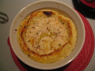 Joanna's homemade baked ricotta cheese.