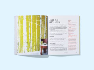 Print Workshop - Photo 1 of 3 - Print Workshop is a trove of fun DIY projects, including this beauteous Aspen Tree Mural.