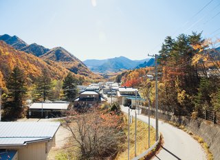 A view of the mountains from the village of Kawakami, en route to the Kobayashis’ property.