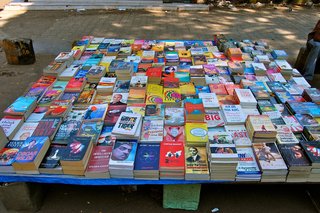 Everything—and I mean everything—is for sale on the streets of India. And like everything else, the wares are always colorful, like these books.