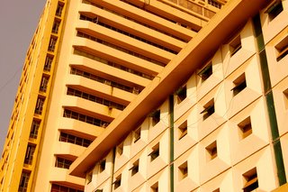 In Mumbai, architectural styles converge. Looking up towards the sky often presented unique grids and patterns created by the surrounding buildings.<br><br>Don't miss a word of Dwell! Download our FREE app from iTunes, friend us on Facebook, or follow us on Twitter!