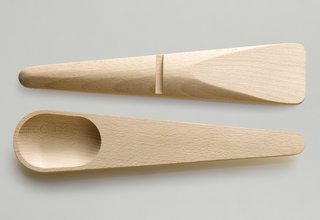 Hang Around and Toss Around - Photo 1 of 5 - The Hang Around cooking set is made of white Beech and measures in at 11.2 inches in length.
