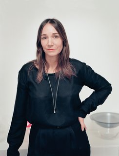 Swedish designer Monica Monica Förster stands in her Stockholm studio.