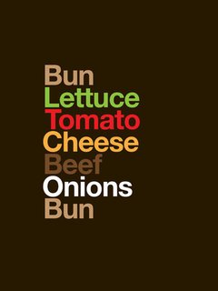 Type Sandwiches by David Scwen take on the look of their namesakes.