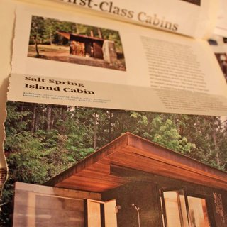 Building the Maxon House: Week 9 - Photo 3 of 7 - When we started the search for an architect, we began keeping notebooks of tearsheets of different architects' work. Now that we had hired Olson Kundig Architects, we focused future notebooks on Kundig’s work, making notations on particular details and features we thought would be a good fit for our home.
