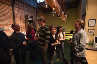 72 Hour Urban Action - Photo 4 of 6 - Another view of the social scene at REBAR. Photo by Søren Schaumburg.
