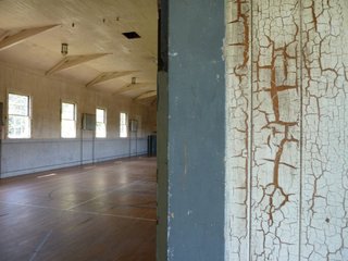 The interior of the Headlands Center gym.