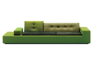 Kelsey Keith: Hella Jongerius's Polder sofa for Vitra is a striking form on its own, and the pieced-together design has had a trickle-down effect on contemporary sofas since.