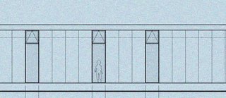 An exterior detail of the floor-to-ceiling windows that will be included in each of the kids bedrooms.