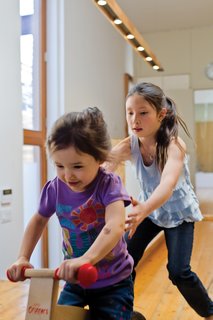 Daughters Uma and Maelle have the run of the house.