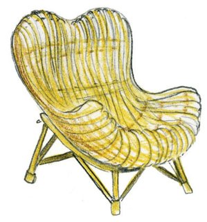 Un'Introduzione al Disegno Italiano - Photo 18 of 61 - 1950<br><br>Franco Albini designs Gala chair.