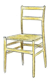 Un'Introduzione al Disegno Italiano - Photo 21 of 61 - 1957<br><br>Gio Ponti designs Superleggera chair.