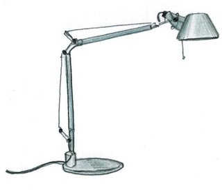 Un'Introduzione al Disegno Italiano - Photo 43 of 61 - 1986<br><br>Michele de Lucchi and Giancarlo Fassina design Tolomeo lamp.