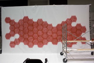 From the Show Floor: Sasaki - Photo 1 of 4 - Here's a look at the honeycomb-like pattern created by Sasaki on the Dwell on Design Show Floor.