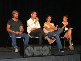 The Business Behind Indie Design - Photo 2 of 3 - Fernando Gerscovich, Kevin Carney, Juan Gerscovich, and Jordan Kushins on stage at Dwell on Design.