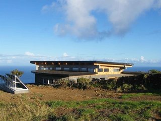 Easter Island's Visitor's Center - Photo 2 of 6 - The center's southeast corner is dedicated to a small solar array, which provides the needed electrical power. Photo by Eduardo Villafranca, CONAF/World Monuments Fund.