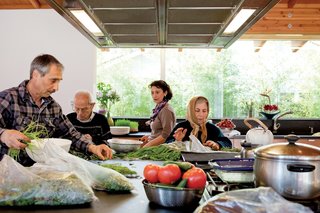 Family Matters - Photo 1 of 16 - In her spacious kitchen, Mahnaz Fashandi prepares for Persian New Year with her brother Mohsen and her parents Mohammad and Azam.