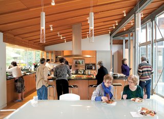 Family Matters - Photo 3 of 16 - The open dining space accommodates groups such as Fashandi’s book club with ease.