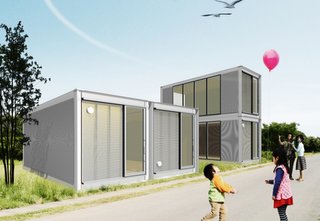 Japan Relief: Designs to Inspire - Photo 4 of 4 - The term "resourcefulness" may define just what Ex-Container aims to provide for families in need: this project takes structures from ISO shipping containers and restructures them into stackable houses.