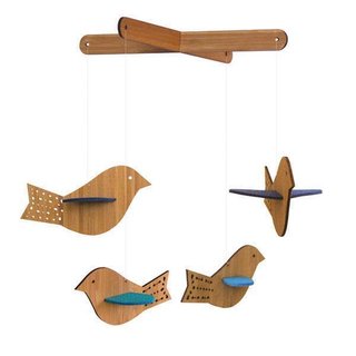 Deluxe Bird Blue Mobile, $66.
