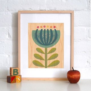 Blue Flower, a new print.