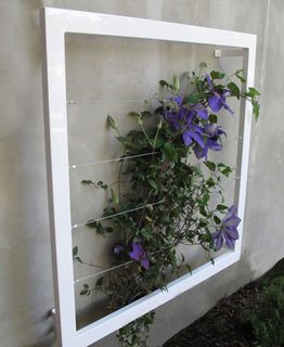 The Ina Wall Trellis comes in a junior size (measuring three-feet wide, three-feet high, and five-inches deep) and a senior size (measuring five-feet-nine-inches tall, 23-inches wide, and five-inches deep).