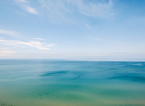 The view of Lake Michigan from the Douglas House.