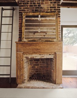 Rice and Nissenboim found the mirror atop the fireplace along the side of the road.