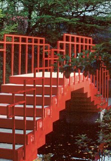 The Lower Pond Bridge at Dow Gardens.