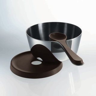 Pasta Pot by Patrick Jouin for Alessi - Photo 1 of 3 - The spoon that comes with the Pasta Pot fits into the handle, eliminating the need for a spoon rest.