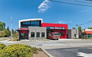 Fire Station 38 by Schreiber Starling & Lane Architects.