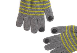 These gloves by Quirky solve the problem of scrolling through touch screens in the cold.