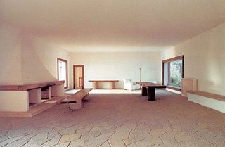 Inside the Libera's Casa Malparte.