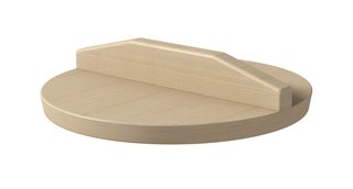 The hiba wood cover is described as best used for "simmering delicate ingredients."