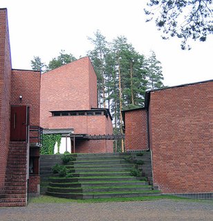Saynatsalo Town Hall, designed by Alvar Aalto in 1952.
