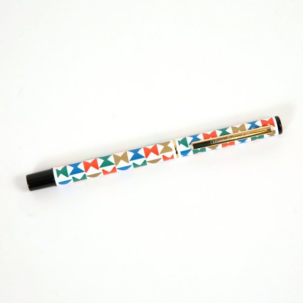 Inspired by the Miller House - Photo 3 of 5 - This Pinwheel pen features the motif that Alexander Girard designed for the Georg Jensen Carolus Magnus dinnerware used at Miller House. Girard’s signature is engraved on the pocket clip.