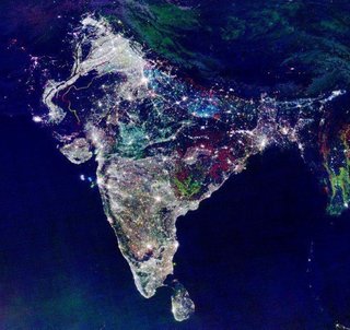 Friday Finds 10.28.11 - Photo 1 of 6 - NASA shot this image of India on the first day of Diwali, the Hindu festival of lights.