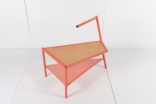 Here's a side table. I find this piece simultaneously ugly and beautiful... which means I can't stop looking at it.