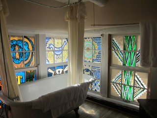 Friday Finds 11.04.11 - Photo 2 of 8 - Another set of windows in the Mabel Luhan house in New Mexico.