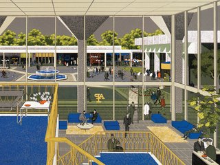 One of Diniz’s most vaunted clients was architect Minoru Yamasaki, whose "City" development in Orange County, California, got the Diniz treatment in 1965 with a wholly modern office interior.