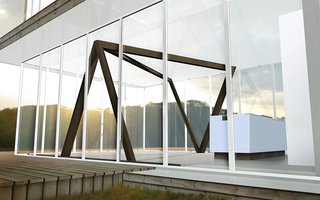Wee ApproveInflate the scale of the support trestles, add floors and ceilings, and you have the core of the QuaDror prefab house. The QD 01-06 dwellings, created in partnership with Minnesota prefab outfit weeHouse, range from 900 to 3,000 square feet—"single and double story, and two versions that are elevated off the ground, which is beneficial for certain climates," Benshetrit says. As with the trestles, the QD interlocking frame modules, constructed from eight beams, are shipped flat and set up onsite. "The whole house shouldn’t take more than a few days to assemble," the designer says. "It’s really and truly a kit—a lucid system that results in a product you park on your land." QD 01-06 houses will be available this spring.