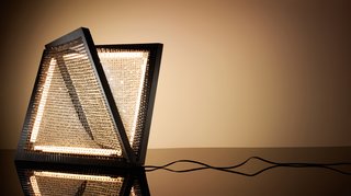 In this design, Benshetrit moves the chandelier to the floor and studs it with 6,400 Swarovski crystals. The same geometry is in play, but instead of serving as the object's sheer muscle, it instead is merely the frame.