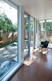 Always a pleasure to take in the outdoors from an executive chair by Eero Saarinen for Knoll.