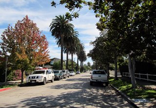 Looking south down our street in Fall.