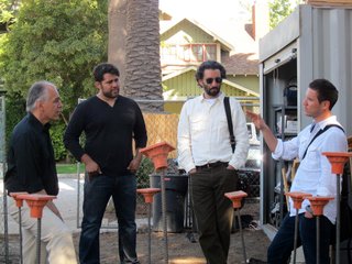 Dwell Home Venice: Part 8 - Photo 1 of 4 - Left to right: General Contractor Peter DeMaria, Site Superintendant Rudy Perez, Designer Sebastian Mariscal and Project Manager Jeff Svitak.