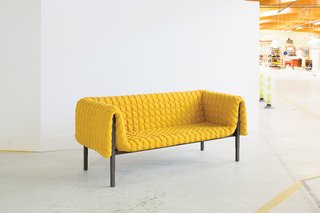 Ruché Sofa - Photo 11 of 11 - Despite its relatively simple-looking form, the Ruché is a highly labor-intensive piece of furniture, requiring a diverse range of craftspeople and talents.