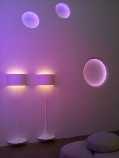 Flos Shop in San Francisco DZINE Showroom - Photo 5 of 9 - The lights cycled through a spectrum of colors.